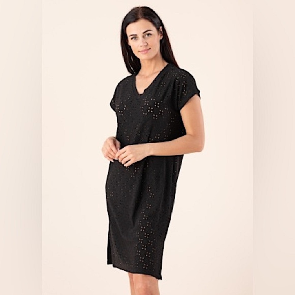 SOYA CONCEPTS | NWT Ingela 3 Eyelet Black Belted Summer Dress - Picture 5 of 13